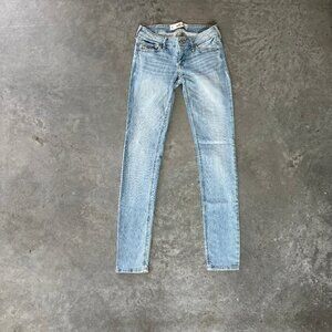 2000s Hollister Light Wash Low Rise Skinny Jeans